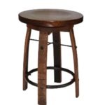 Whiskey Barrel Bar Stool